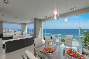 Apartamento de 4 dormitorios frente al mar. Por estrenar GeoBienes - Departamento de 4 dormitorios frente al mar - Plusvalia Guayaquil Casas de venta y alquiler Inmobiliaria Ecuador