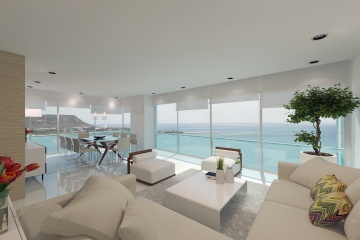 Departamento de lujo de 3 dormitorios esquinero frente a la playa de Chipipe GeoBienes - Departamento en venta en Salinas de 3 dormitorios y esquinero frente a la playa de Chipipe - Plusvalia Guayaquil Casas de venta y alquiler Inmobiliaria Ecuador