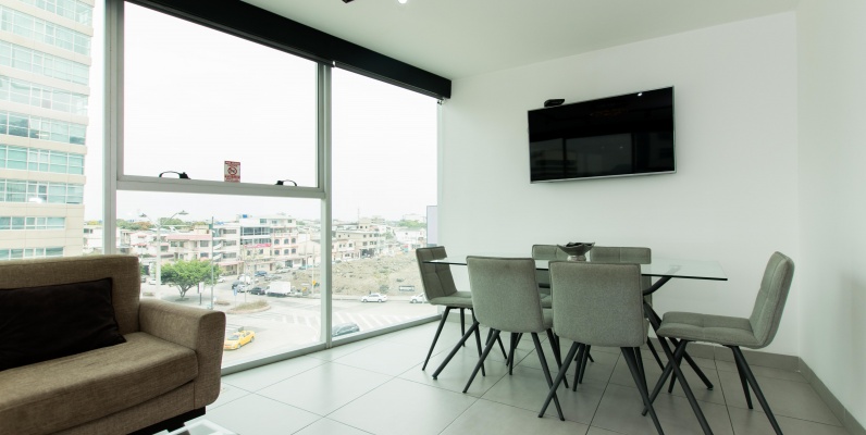 Departamento amoblado en alquiler ubicado en el Edificio Quo Luxury Apartments GeoBienes - Departamento amoblado en alquiler ubicado en el Edificio Quo Luxury Apartments - Plusvalia Guayaquil Casas de venta y alquiler Inmobiliaria Ecuador