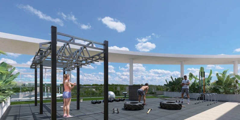 GeoBienes - Departamento de 1 dormitorio, Midtwon 200, Samborondón - Plusvalia Guayaquil Casas de venta y alquiler Inmobiliaria Ecuador