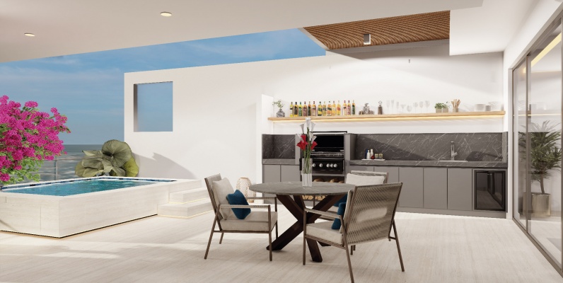 Departamento de 3 dormitorios con 158 m2 en Punta Surf GeoBienes - Departamento de 3 dormitorios con 158 m2 en Punta Surf - Plusvalia Guayaquil Casas de venta y alquiler Inmobiliaria Ecuador
