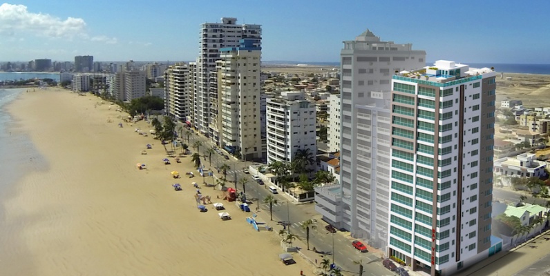 GeoBienes - Departamento en venta en Salinas de 1 dormitorio frente a la playa de Chipipe - Plusvalia Guayaquil Casas de venta y alquiler Inmobiliaria Ecuador