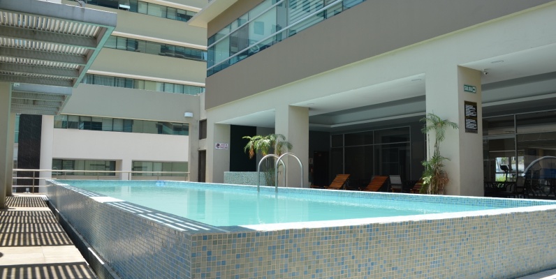 Suite en alquiler Élite Building Guayaquil GeoBienes - Suite en alquiler en edificio Élite Building sector Mall del Sol - norte de Guayaquil - Plusvalia Guayaquil Casas de venta y alquiler Inmobiliaria Ecuador
