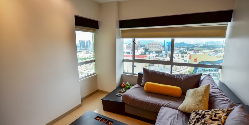 Suite en alquiler en Torre del Sol II sector norte de Guayaquil GeoBienes - Suite en alquiler en Torre del Sol I sector norte de Guayaquil - Plusvalia Guayaquil Casas de venta y alquiler Inmobiliaria Ecuador