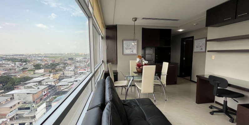 GeoBienes - Suite Penthouse amoblada en venta - Elite Building - Plusvalia Guayaquil Casas de venta y alquiler Inmobiliaria Ecuador
