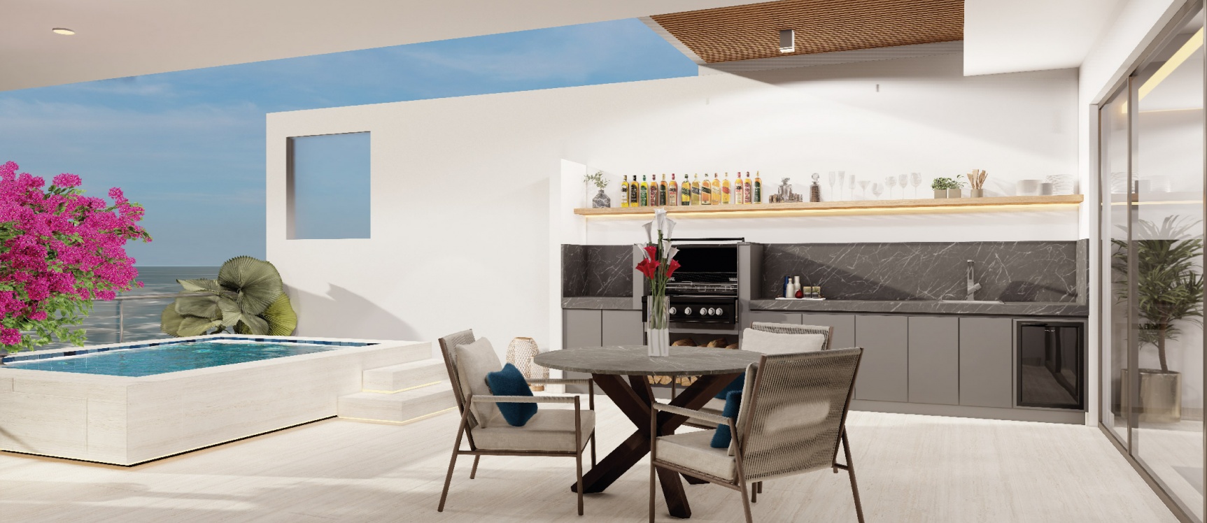 Departamento de 3 dormitorios con 158 m2 en Punta Surf GeoBienes - Departamento de 3 dormitorios con 158 m2 en Punta Surf - Plusvalia Guayaquil Casas de venta y alquiler Inmobiliaria Ecuador