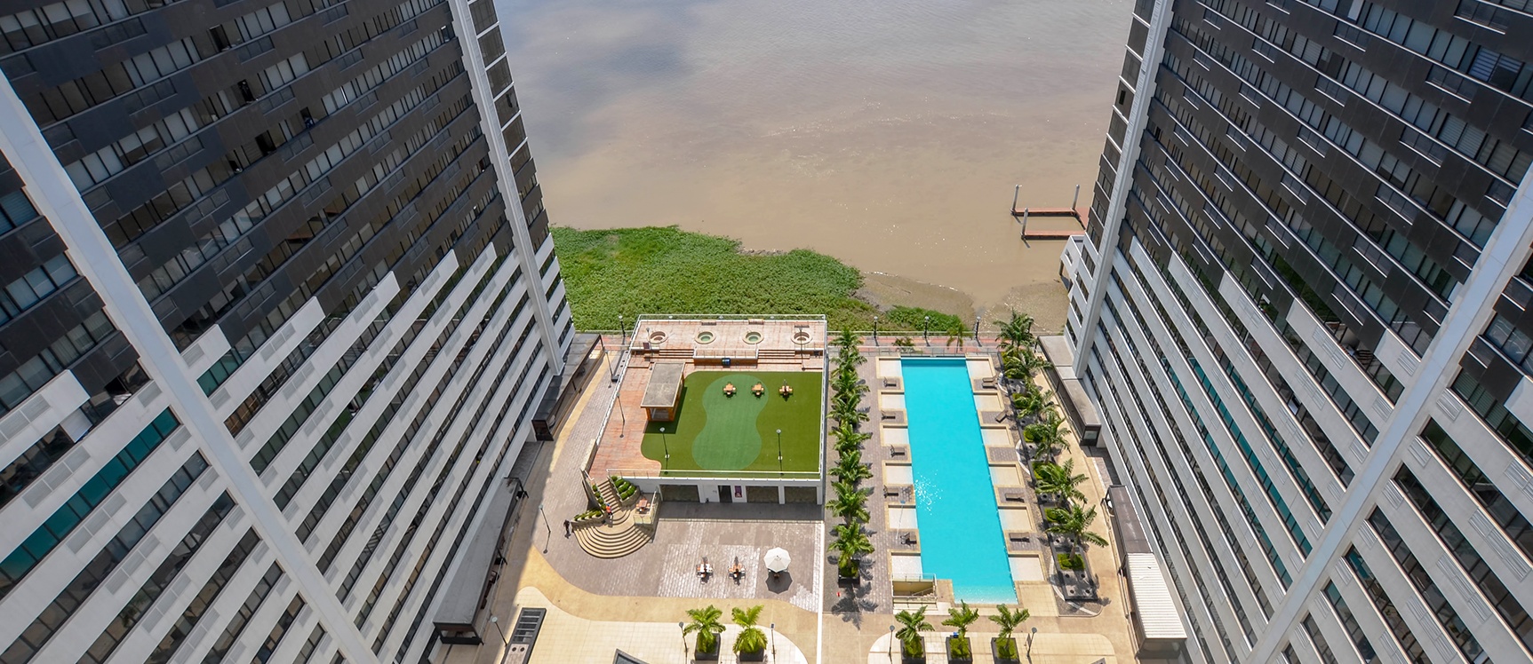 Departamento en alquiler en edificio Spazio sector centro de Guayaquil GeoBienes - Departamento en alquiler en edificio Spazio Puerto Santa Ana Guayaquil - Plusvalia Guayaquil Casas de venta y alquiler Inmobiliaria Ecuador