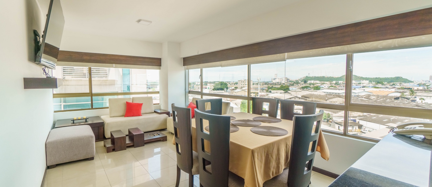 GeoBienes - Departamento en venta amoblado ubicado en Torre del Sol II, Norte de Guayaquil - Plusvalia Guayaquil Casas de venta y alquiler Inmobiliaria Ecuador