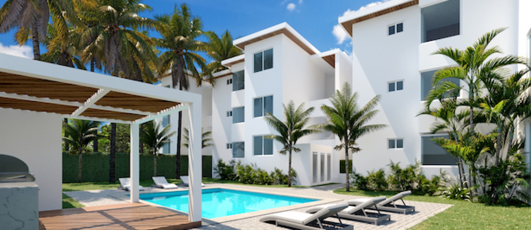 Departamento 3 Dormitorios - Vista 1 - Planta Baja GeoBienes - Terreno B7 en venta ubicado en urbanización Vista Pacífico, Ayangue - Plusvalia Guayaquil Casas de venta y alquiler Inmobiliaria Ecuador