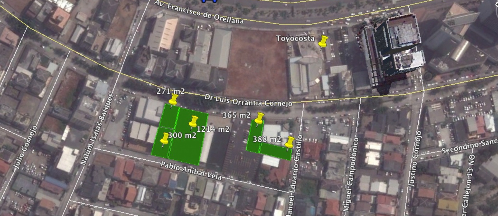 GeoBienes - Terrenos en alquiler en el Norte de Guayaquil 388 m2 sector Kennedy Norte - Plusvalia Guayaquil Casas de venta y alquiler Inmobiliaria Ecuador