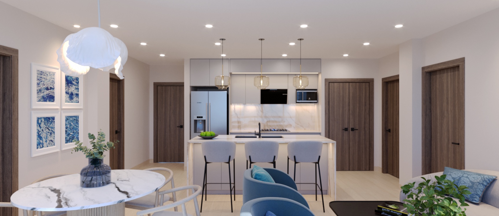 GeoBienes - Tortuga Bay Departamento 104 - 3 Dormitorios - Plusvalia Guayaquil Casas de venta y alquiler Inmobiliaria Ecuador