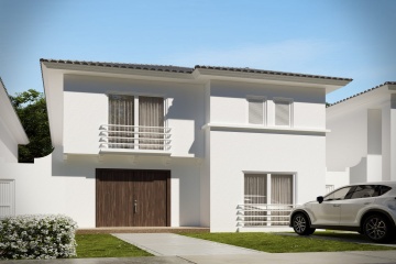 GeoBienes - (Proyecto) Casa de 4 habitaciones en venta Modelo C, Portón del Río  - Plusvalia Guayaquil Casas de venta y alquiler Inmobiliaria Ecuador