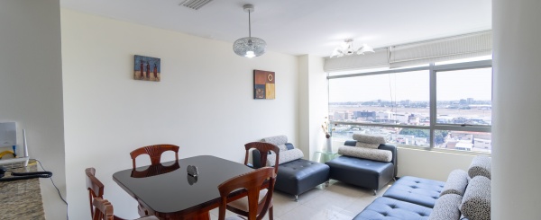 Departamento amoblado en alquiler en Edificio Elite Building, Guayaquil